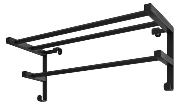 Sušák ručníků na koupelnový radiátor HF SHEFFIELD 52x20,4 cm černá