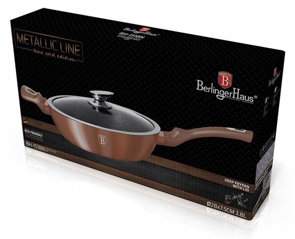 Tradiční pánev Berlinger Haus Rose Gold 28 cm s mramorovým povrchem