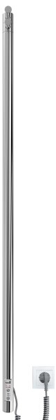 Koupelnový radiátor RAY 25W/230V 110x30 cm IP44 nerez/lesklý chrom