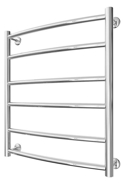 Koupelnový žebříkový radiátor INOX CLASSIC 122W/230V 57x53 cm nerez/lesklý chrom