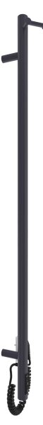 Koupelnový radiátor RAY 25W/230V 110x30 cm IP44 nerez/antracit