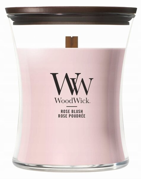 Sójová vonná svíčka Rose Blush Woodwick 1 ks