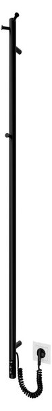 Koupelnový radiátor RAY 35W/230V 150x30 cm IP44 nerez/černá