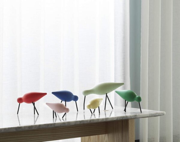 Normann Copenhagen Dřevěný ptáček Shorebird Medium, blue / black
