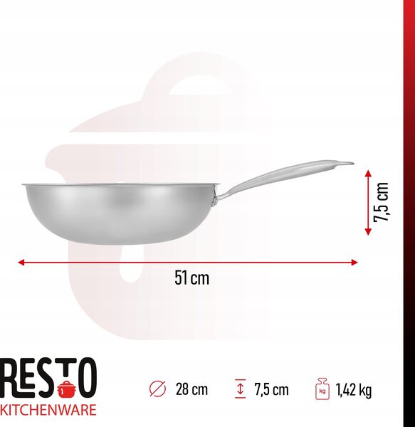 Tradiční pánev Resto 28 cm s nepřilnavým povrchem