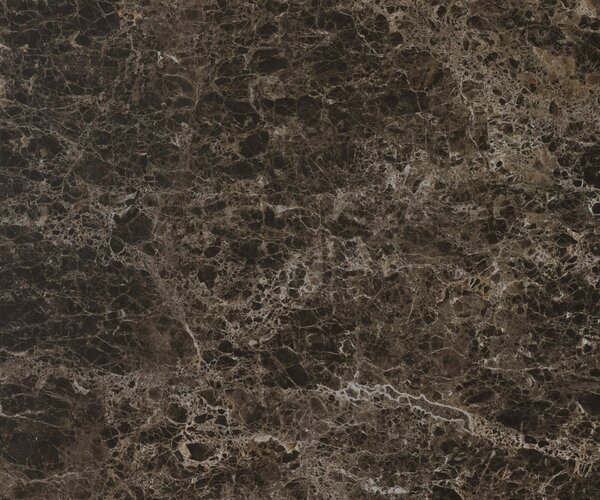 DELIFE Konzolový stůl Edge polygonální 180×50 cm keramika Emperador Extra Lucidato tmavě hnědá Spios kov černá