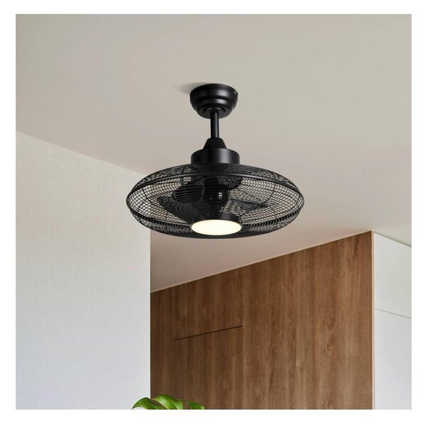 Eglo 35133 - LED Stropní ventilátor IGELDO LED/15W/230V pr. 53 cm černá + DO