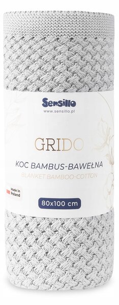 Deka GRIDO 80x100 světle šedá