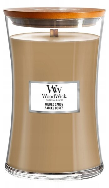 Sójová vonná svíčka GILDED SANDS Woodwick 1 ks