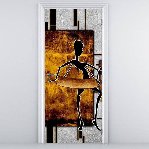Fototapeta na dveře - Motivy Africké kultury (95x205cm)