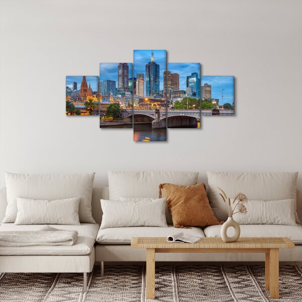 Obraz města Melbourne (125x70 cm)