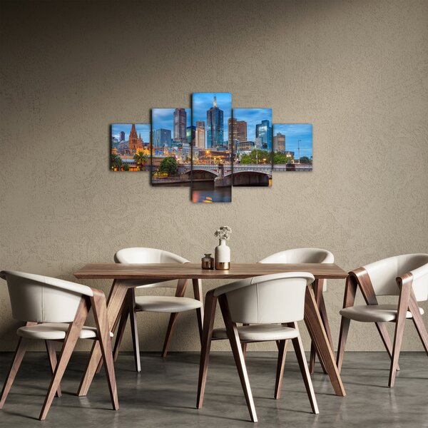Obraz města Melbourne (125x70 cm)
