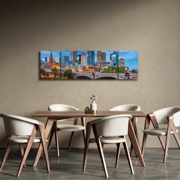 Obraz města Melbourne (170x50 cm)