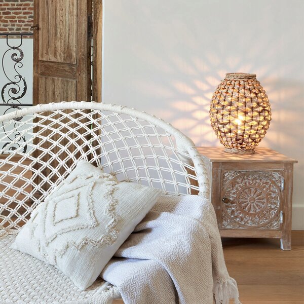 Stolní lampa Atmosphera Stolní lampa béžová, černá 40 W