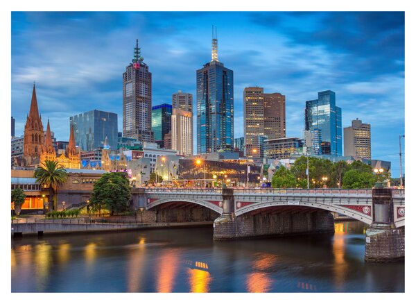 Obraz města Melbourne (70x50 cm)