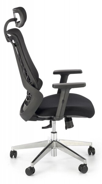 Kancelářská ergonomická židle GERONIMO — síť, černá