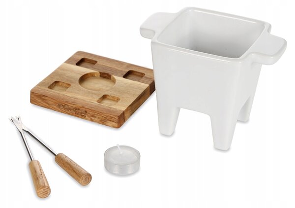 Sada na ČOKOLÁDOVÉ a SÝROVÉ FONDUE pro 2 osoby BOSKA