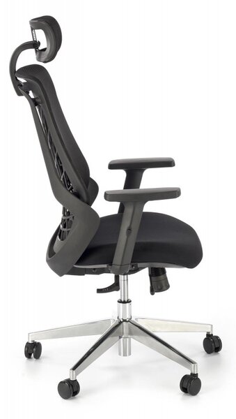 Kancelářská ergonomická židle GERONIMO — síť, černá