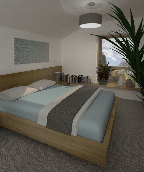 Prostěradlo s gumou 4sleep jersey 90 x 200 cm