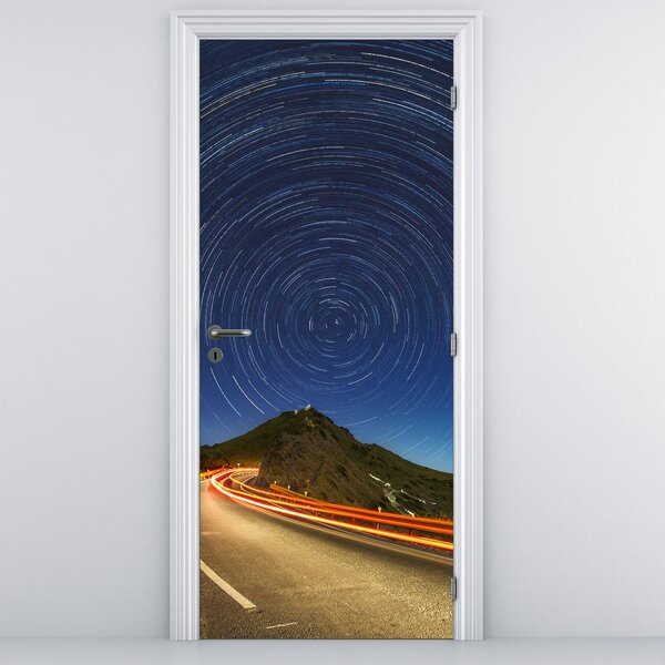 Fototapeta na dveře - Rotující hvězdy (95x205cm)