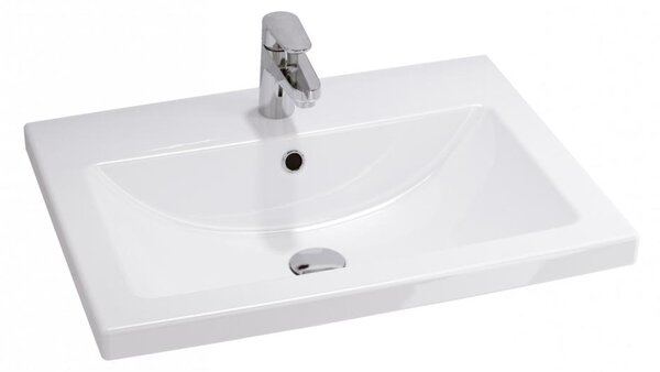 Cersanit K32-003-BOX - Umyvadlo na desku/závěsné COMO 45x60 cm keramika/bílá
