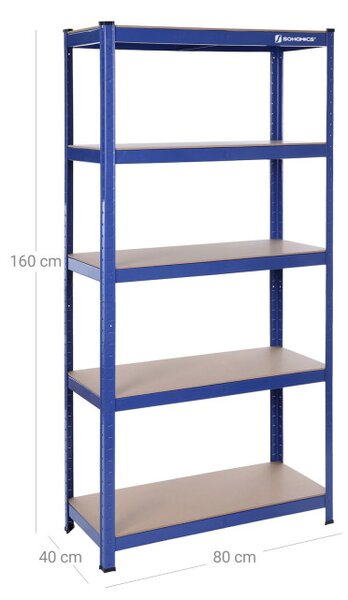 Regál 80x160x40 cm GLR44Q