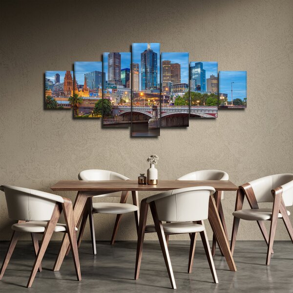 Obraz města Melbourne (210x100 cm)