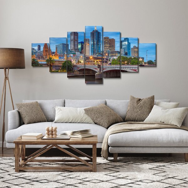 Obraz města Melbourne (210x100 cm)