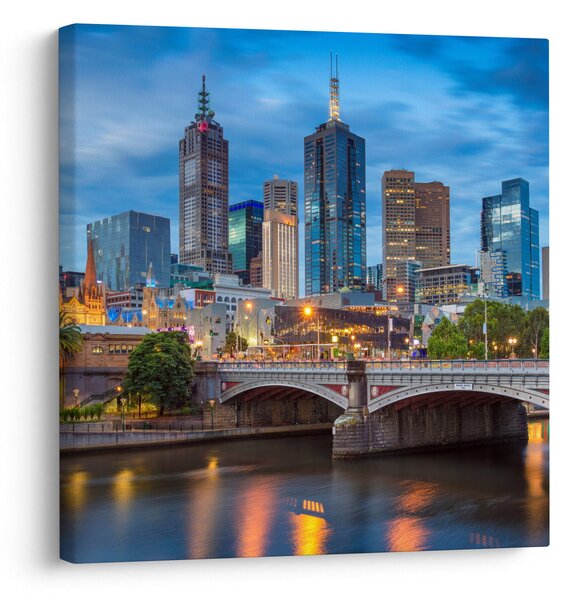 Obraz města Melbourne (30x30 cm)