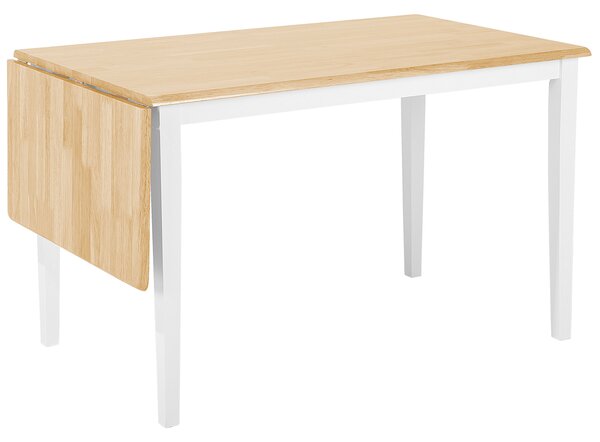 Rozkládací jídelní stůl LOUISIANA Světle hnědá 120/160 cm 75 cm Dřevo