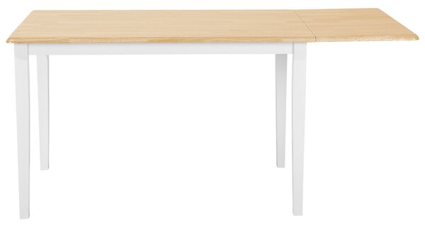 Rozkládací jídelní stůl LOUISIANA Světle hnědá 120/160 cm 75 cm Dřevo