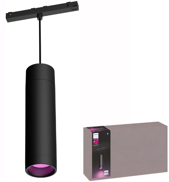 Stropní svítidlo LED Závěsné Světlo Perifo Černé 5,2W CCT RGB Philips HUE