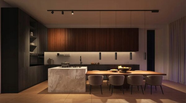 Stropní svítidlo LED Závěsné Světlo Perifo Černé 5,2W CCT RGB Philips HUE