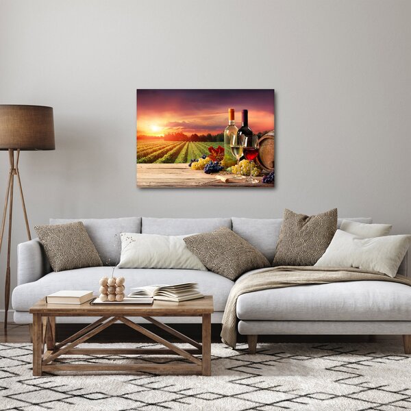 Obraz vinice s vínem (70x50 cm)