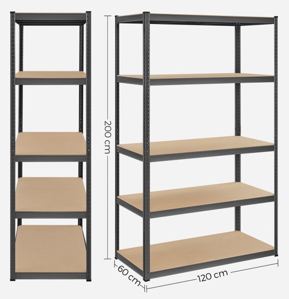 Regál 120x200x60 cm GLR060G01