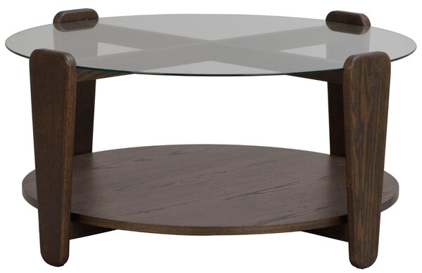 Skleněný konferenční stolek ROWICO ARRAN 93 cm