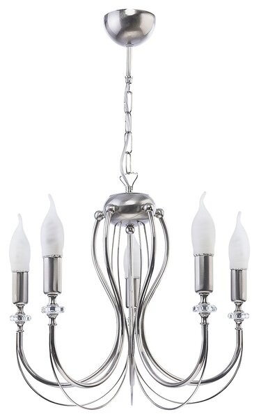 Jupiter 1688 - Lustr na řetězu MELANI 5xE14/40W/230V stříbrná