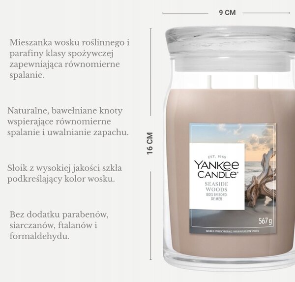 Sójová vonná svíčka Seaside Woods Yankee Candle 1 ks
