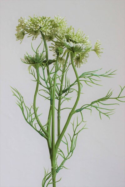 Bílá umělá polní rostlina 60cm
