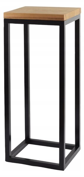 STOJACÍ KVĚTINÁČ velký STOJAN NA KVĚTINY 62 cm dubový dřevěný