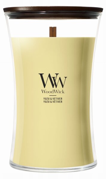 Sójová vonná svíčka Yuzu & Vetiver Woodwick 1 ks