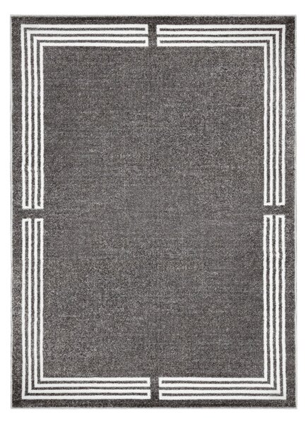 Koberec MATEO 8034/644 ramka - strukturální šedý