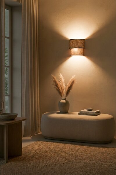 Brilagi - LED Nástěnné svítidlo BOHO ECO 1xE27/10W/230V hnědá