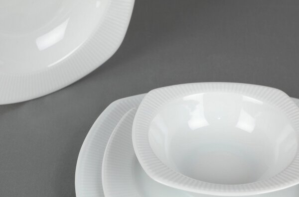 Jídelní sada 24 ks bílá/porcelán