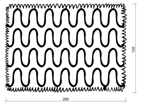 Růžová deka 150x200 cm Swirl – noo.ma