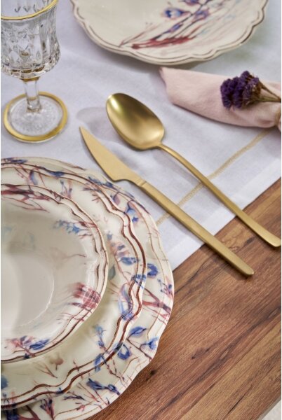 Jídelní sada 24 ks pestrobarevná/porcelán