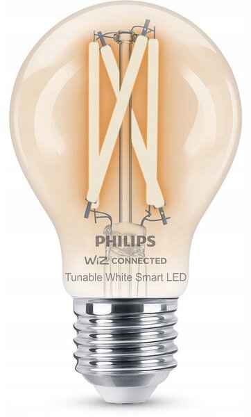 LED žárovka E27 A60 7W = 60W 2700-6500K FILAMENT SMART WiFi Philips WiZ