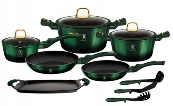 Sada hrnců Berlinger Haus Emerald Metallic hliníková 12 ks