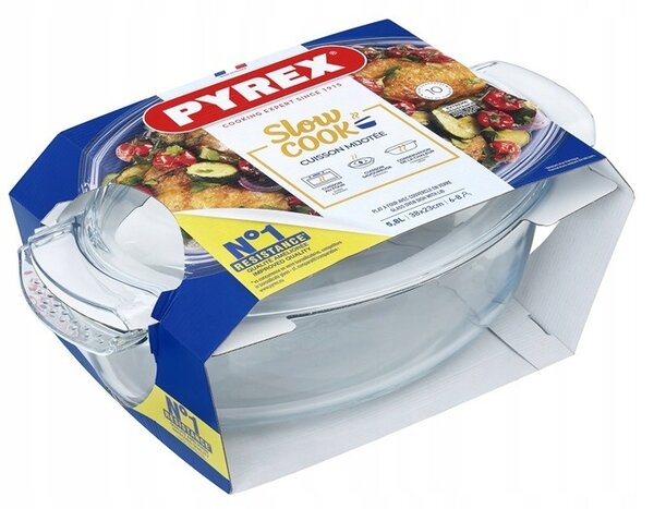 Pyrex Pekáč varné sklo s poklicí 39x22,5 cm