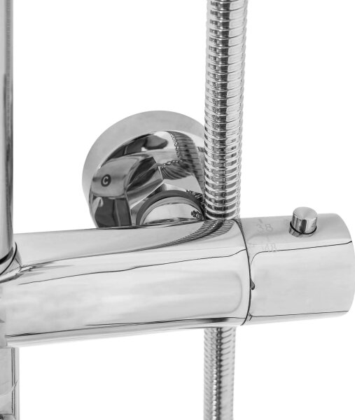 REA-P6607 - Sprchová sada s termostatickou baterií LUNGO lesklý chrom